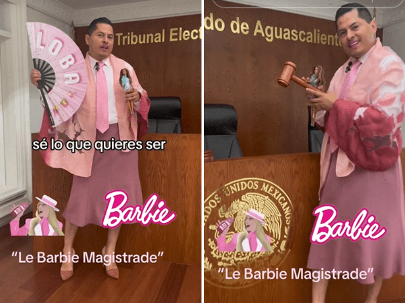 Jesús Ociel se viraliza tras presumir su 'Barbie Magistrade'