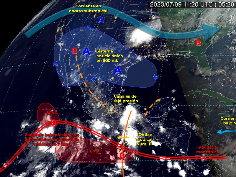 Semana de "bochornos" y lluvias