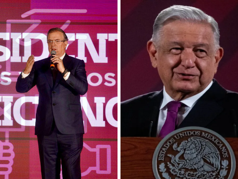 “Está en su derecho” AMLO sobre las declaraciones de Ebrard contra Sheinbaum