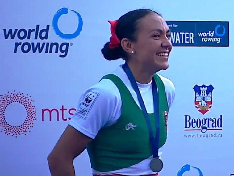 Kenia Lechuga consigue medalla en el Mundial de Remo