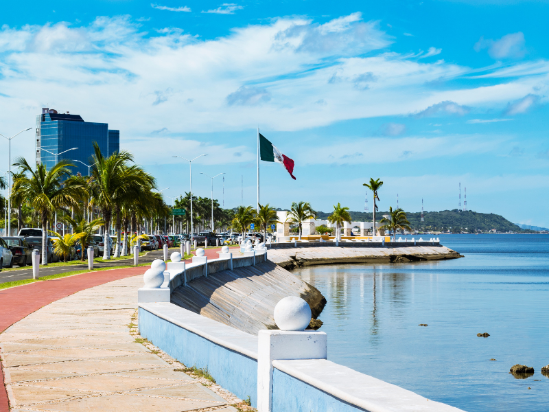 Clima Campeche: cielo soleado con probabilidad de tormentas dispersas