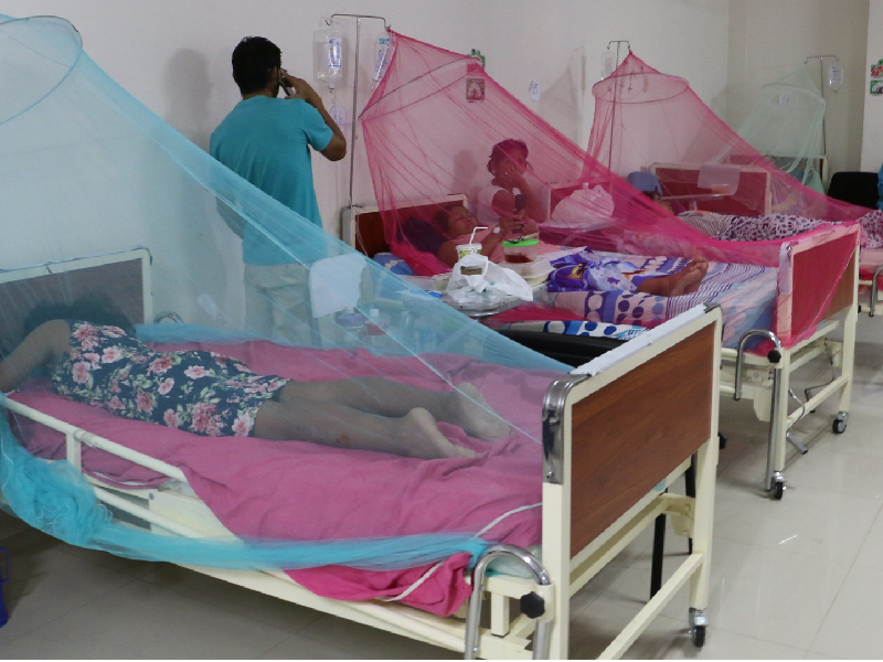 Hay más niños hospitalizados por dengue