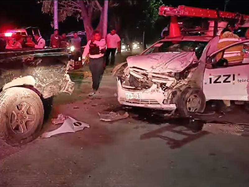 Accidente vehicular deja varios lesionados en Campeche
