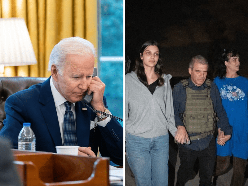 Rehenes de EU liberadas por Hamás agradecen a Biden (1)