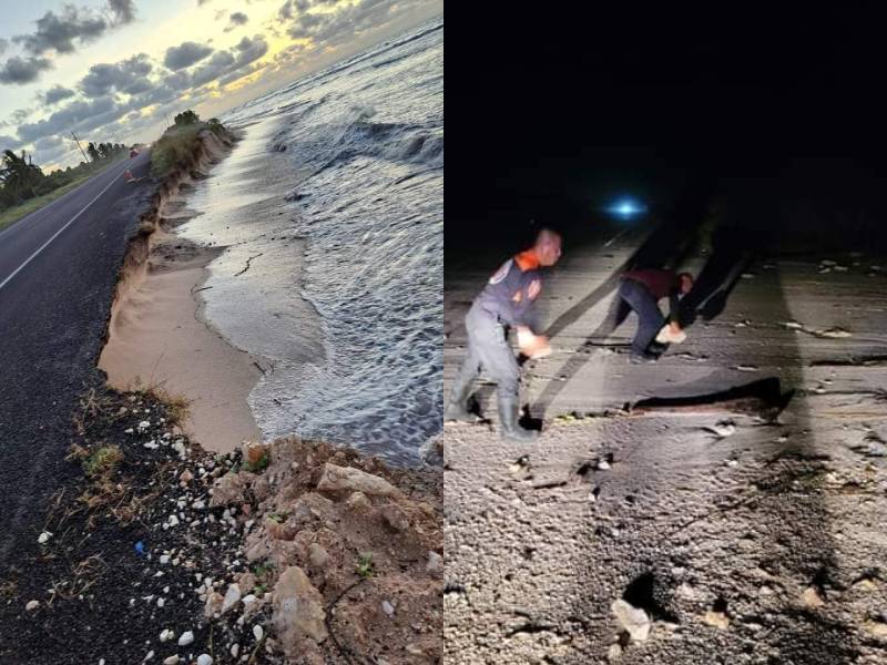 Campechanos preocupados por al erosión en Isla del Carmen